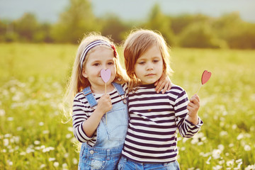 friends in field