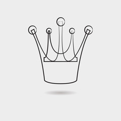 Crown vector icon