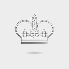 Crown vector icon