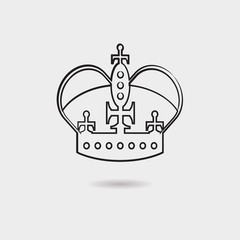 Crown vector icon