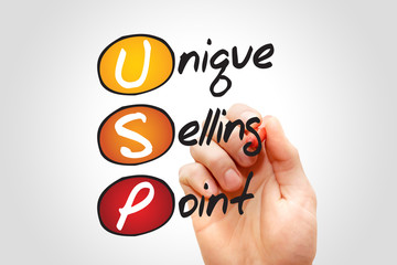 Unique Selling Point (USP), business concept acronym