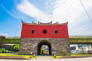 Fototapeta premium northern gate of the old taipei city