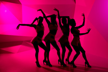 a group of girls dancing