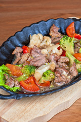 meat with vegetables