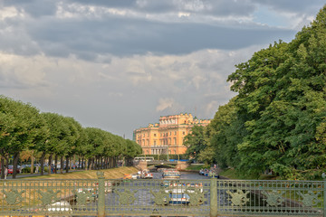 Fototapeta premium Mikhailovsky in St. Petersburg. Russia