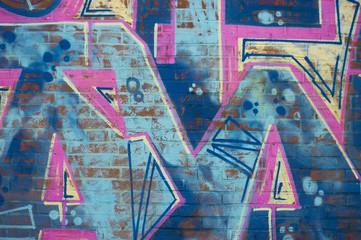 brick wall graffiti