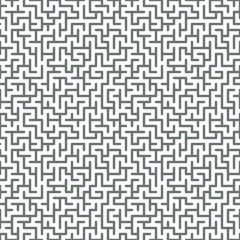 Texture with irregular labyrinth pattern, on transparent background. Stock vector.