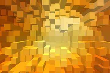 Abstract 3D block background