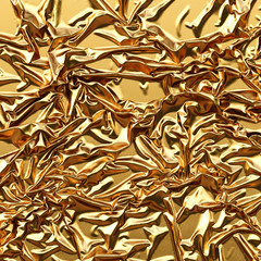 luxurious gold satin background close up