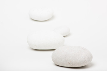 Obraz na płótnie Canvas natural white pebbles
