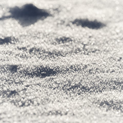 Obraz premium Clean white snow in a close up image