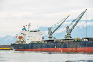 Naklejka premium Cargo ship