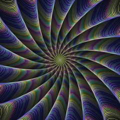 Obraz premium Color tentacles fractal design