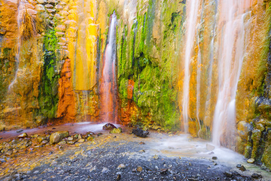 Fototapeta Cascada de Colores, Caldera de Taburiente, La Palma (España)