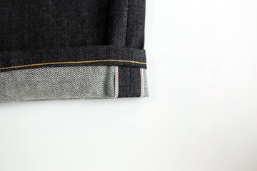 Selvedge denim jeans closeups