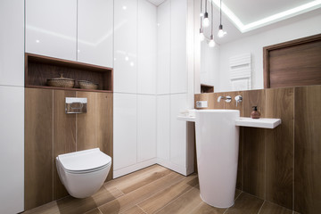Modern cozy bathroom