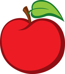 red apple vector  illustration