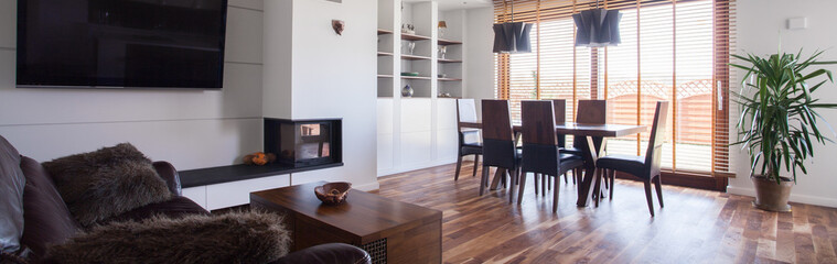Spacious family room