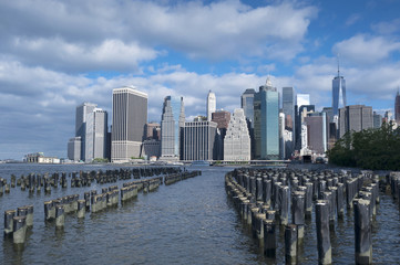 Fototapeta na wymiar Manhattan New York City Skyline