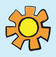 doodle symbol sun