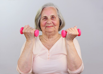 Seniorin  beim Sport