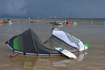 Power Kites on a beach