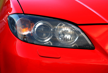 Car headlamp reflector