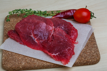 Raw beef