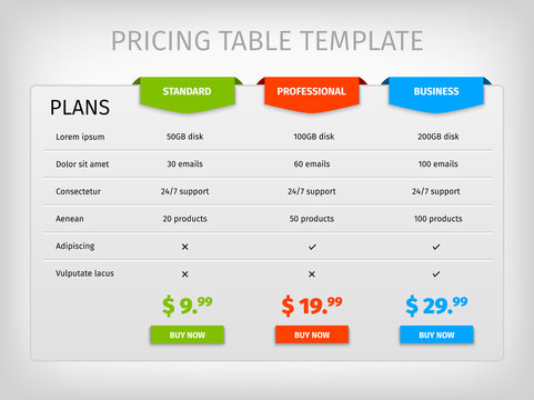 Service Price Comparison Table Images – Browse 301 Stock Photos ...