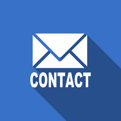 email flat icon contact sign