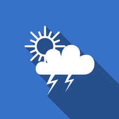 storm flat icon waether forecast sign
