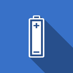 battery flat icon power sign