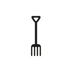 The pitchfork icon. Fork symbol. Flat