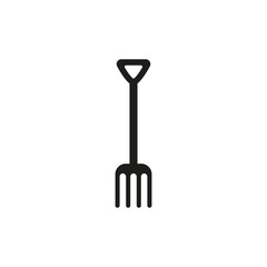 The pitchfork icon. Fork symbol. Flat