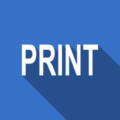 print flat icon