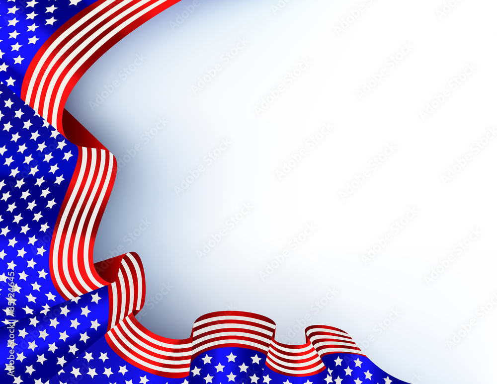 Wall mural fourth of july background