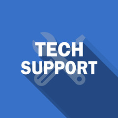 technical support flat icon