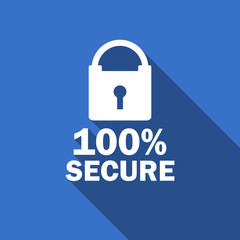 secure flat icon