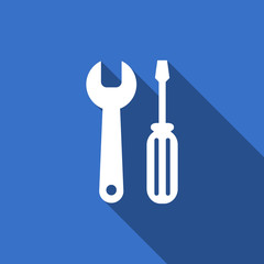 tools flat icon service sign