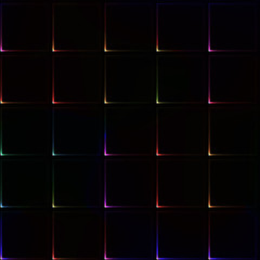 Dark seamless background - light colorful corners of tiles