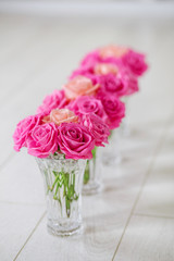 vase with roses