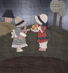 Sunbonnet sue applique quilt detail
