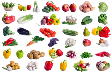 Papier Peint photo autocollant Légumes collection de lot de légumes