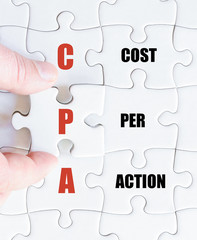Last puzzle piece with Business Acronym CPA