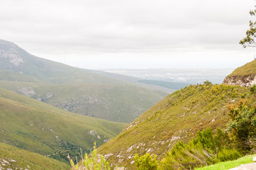 Fototapeta premium Hazy view from the Outeniqua Pass
