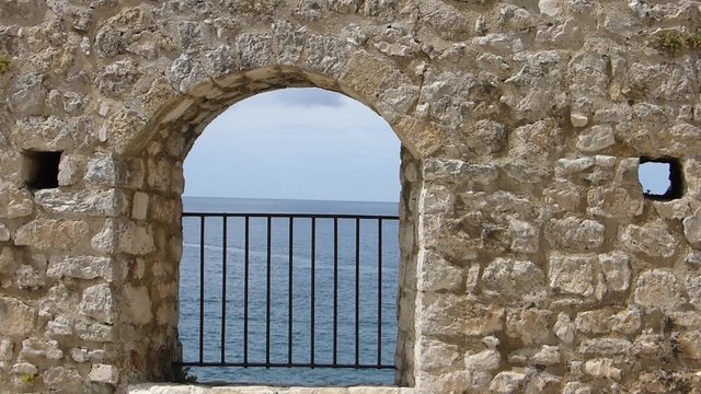 Old town walls in Ulcinj, Montenegro