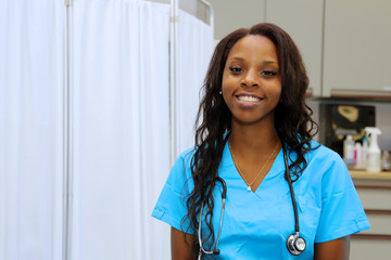 Young Female African American Healthcare Professional, nurse
