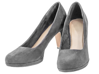Suede stiletto high heel classic