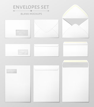 Three envelopes set.