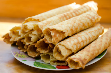 Homemade cookies tubes